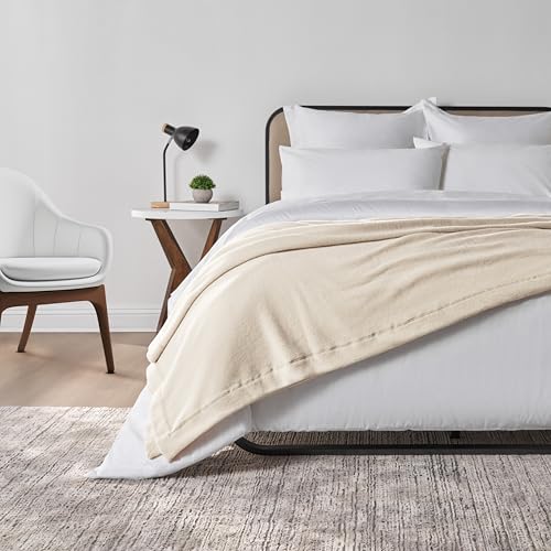 Soft Sobellux Fleece Blanket for Plush Comfort - Tapioca King Size