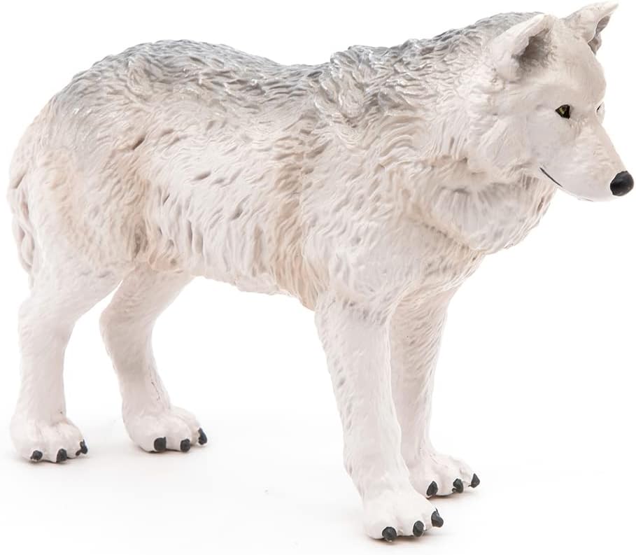 Papo - Realistic Polar Wolf Figure - Ages 3+ - Wild Life Collection - Educational Play Polar Animals - Gift Idea Toy for Girls and Boys