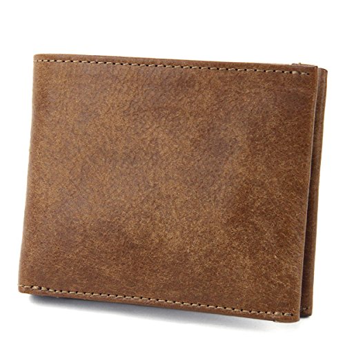 Portefeuille cuir véritable marron compact fini vintage Gaudi 0626800