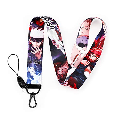 Jujutsu Kaisen Key Chain ID Badge Holder Clip Phone Neck Strap (LY-Jujutsu A)