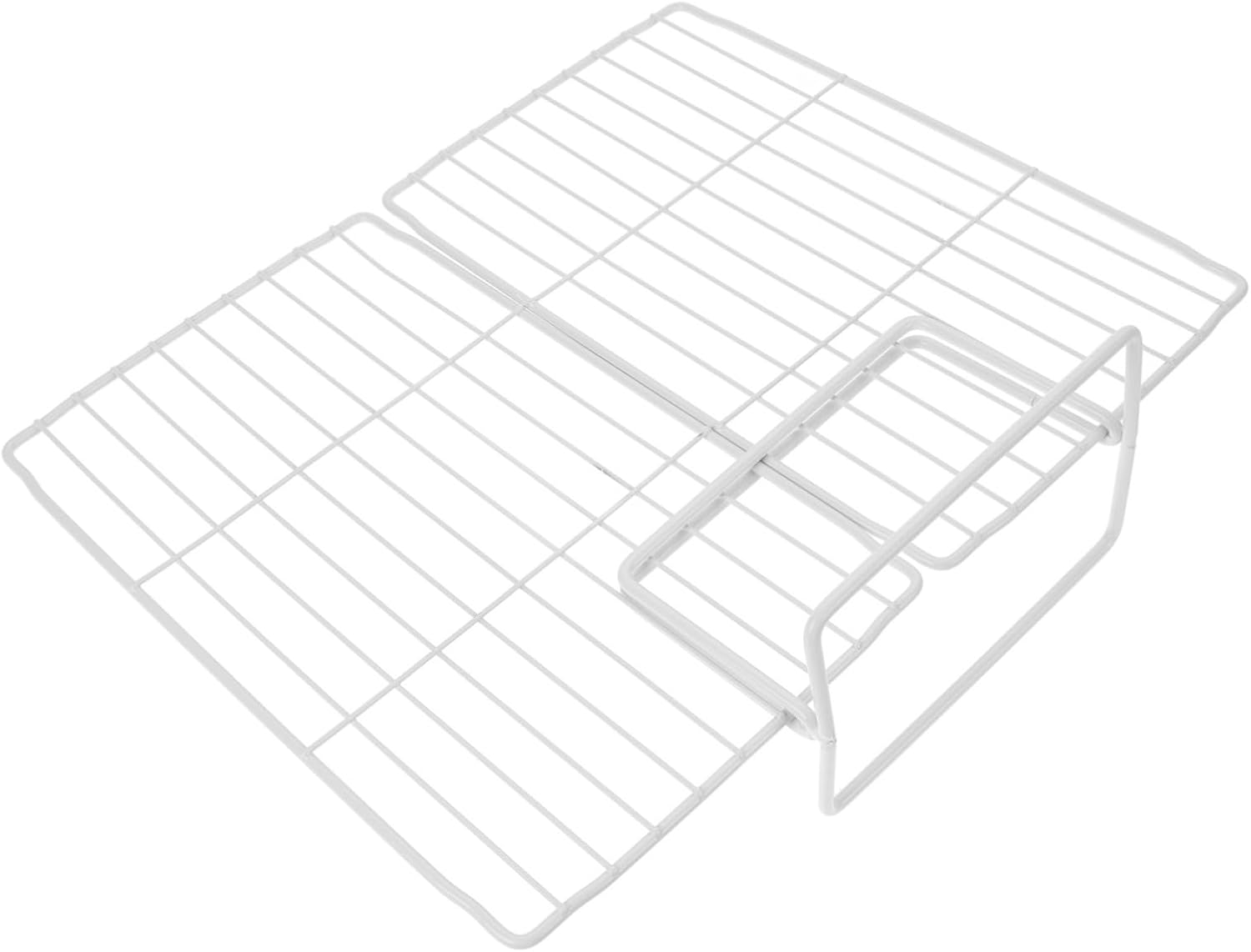 2pcs Freezer Separator Replacement Fridge Shelf Organizer Iron Mesh Divider for Fridge