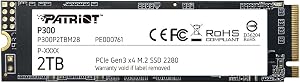 Patriot P300 Gen 2TB PCIe Gen3 NVMe