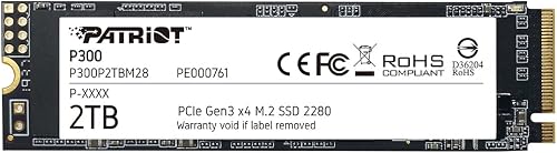 Patriot Memory P300 M.2 PCIe Gen 3x4 2TB Low-Power Consum…