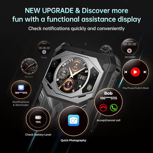 FOSSiBOT F101 Pro (2023) Outdoor Smartphone Android 13-10600mAh Outdoor Handy Ohne Vertrag...