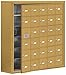 Salsbury Industries 19168-30GSK Cell Phone-Access Panel-6 Unit Surface Mounted-Keyed Locks with 8-Inch Diameter Compartments, Gold