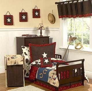 Wild West Cowboy Western Toddler Bedding 5 pc Set