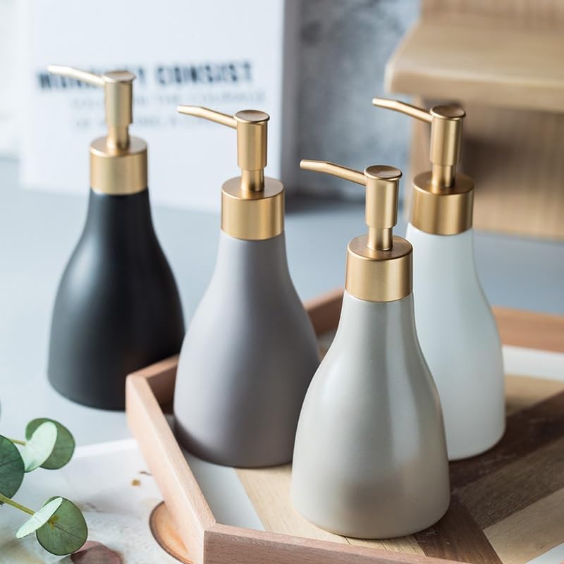 Kitchen Soap Dispenser Soap Dispenser Simple Hand Soap Shower Gel Bottle Shampoo Water Bottle Lotion Press Bottle Hotel Club Press Bathroom Soap Dispenser(D)
