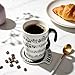 Cisixin Taza de cerámica de Signo Músico con Tapa Imagen de Cisixin Taza de cerámica de Signo Músico con Tapa