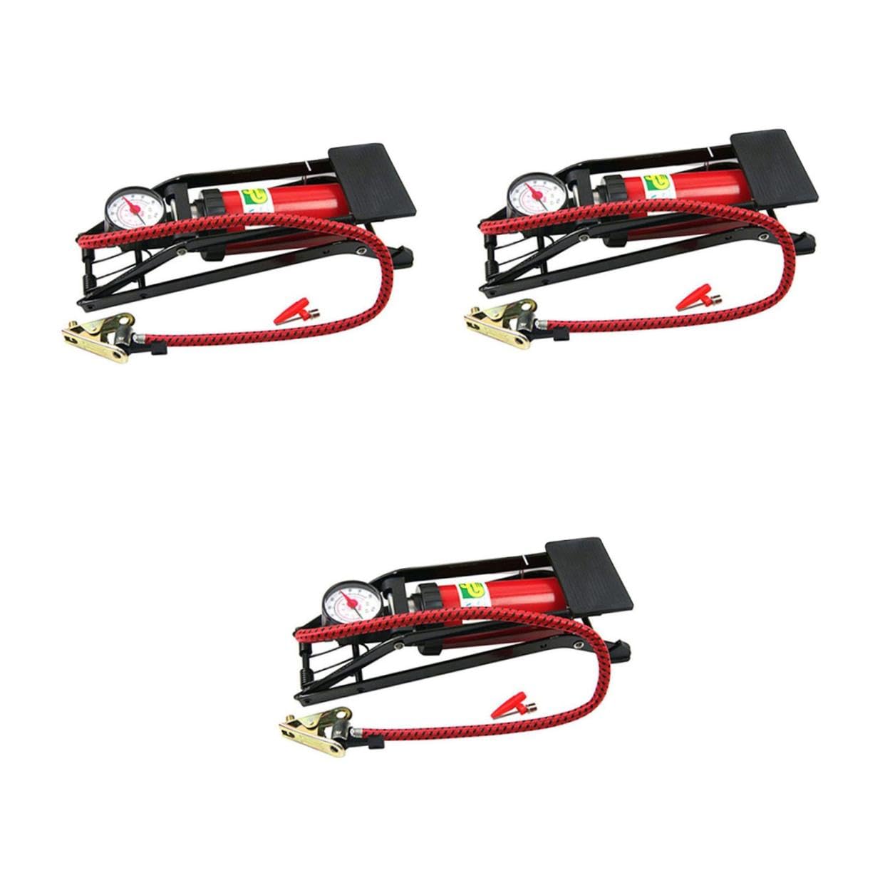 Mikikit Autofußpedal Aufblasbare Pumpe Autoreifen Autofußpumpe Für Reifen Mehrzweck-fußpumpe Fahrrad Standpumpen Auto-fußpumpe Fußbetriebsluftpumpe Reifenpumpe Hochdruck-fußpumpe Autopumpe