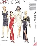 Misses Lined Dress Bolero Sewing Pattern McCall 7440 Easy (8-10-12)
