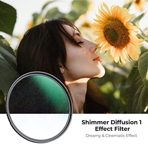 K&F CONCEPT 77mm Shimmer Diffusion 1 Filter Glimmer Effect Multi Coating Optiacl Glass Lens Filters (Nano-X Series) - Image 2