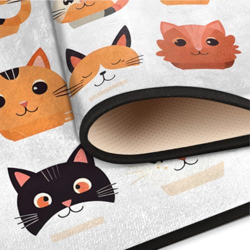 Tapis enfant chat antidérapant idéal pour chambre et salon - 7