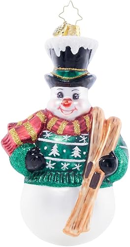 Miniatura 7 de Christopher Radko Adorno decorativo de cristal europeo hecho a mano para árbol de Navidad, amigo peludo festivo