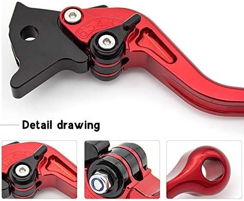 Miniatura 3 de FXCNC Racing CNC Palancas de embrague de freno de aluminio ajustable para Ducati HYPERMOTARD 821 SP 2013-2015 HYPERMOTARD 939 SP 2016-2017 Scrambler