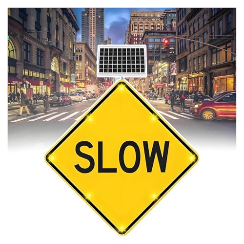 Panneau d'avertissement de circulation LED solaire réfléchissant pour route
