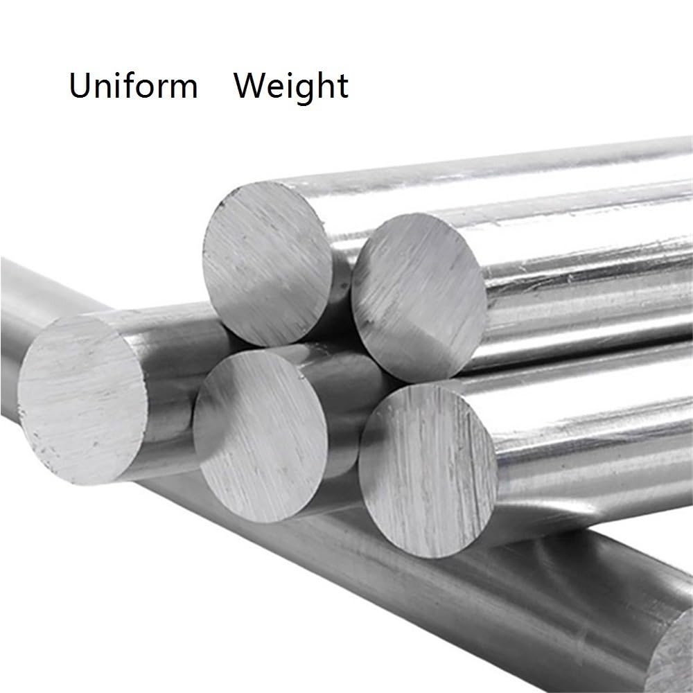 Barra tonda in alluminio con anima solida, diametro 3, 10, 20 mm, barre dritte in lega metalIica ad alta resistenza, 10 pezzi(500X16MM)