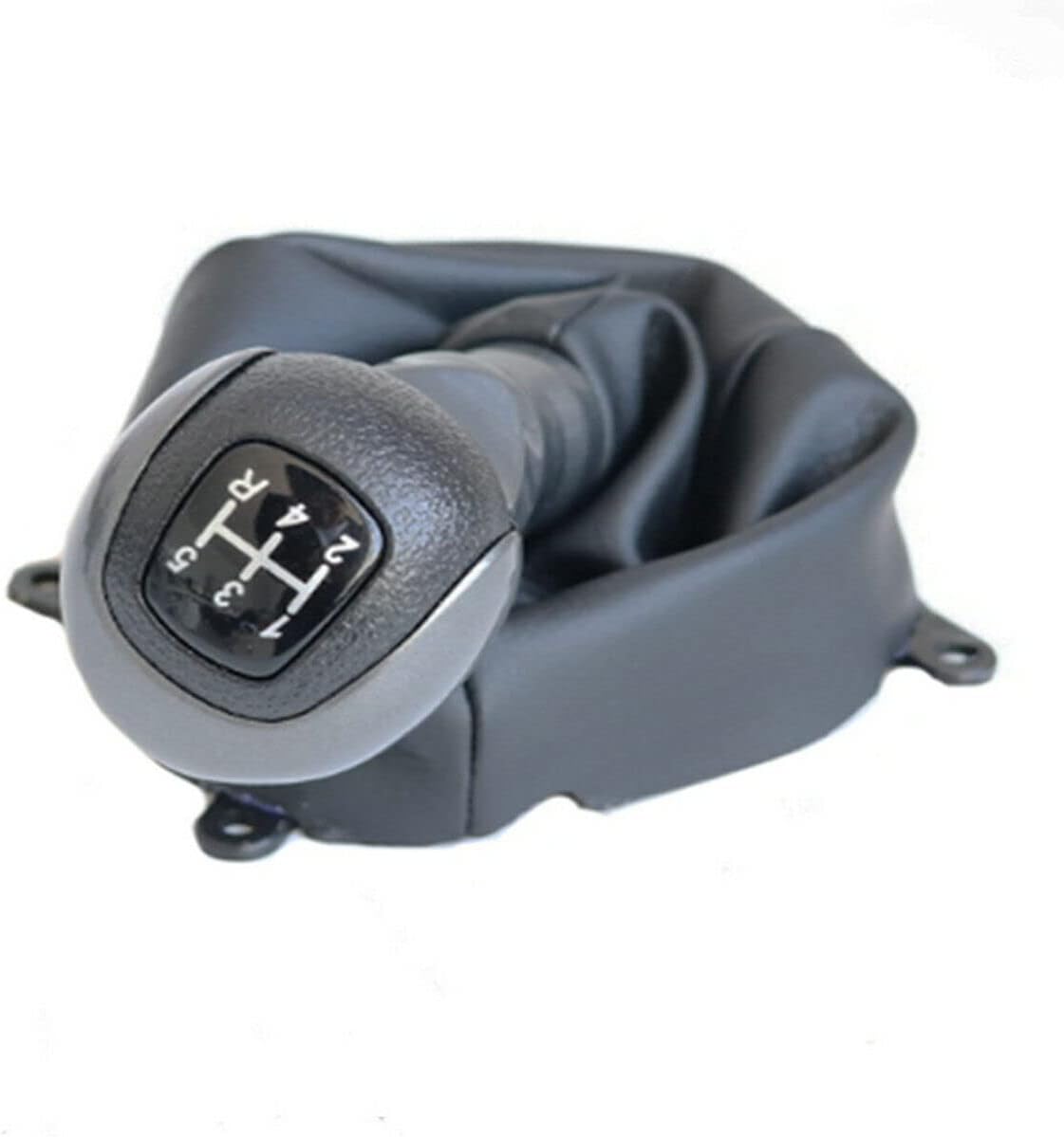 Manual Gear Shift Knob 5 Speed with Black Leather Boot fit for Honda Civic 2006-2011 DX EX LX Shifter Lever Stick Head