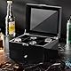ProCase Uhrenbox mit 8 Fächern, Uhrenkasten Uhrenkoffer mit Glasdeckel Uhrenkissen, Uhrenschatulle für Schmuck Ringe Armbänder Halsketten - 8 Slot, Schwarz