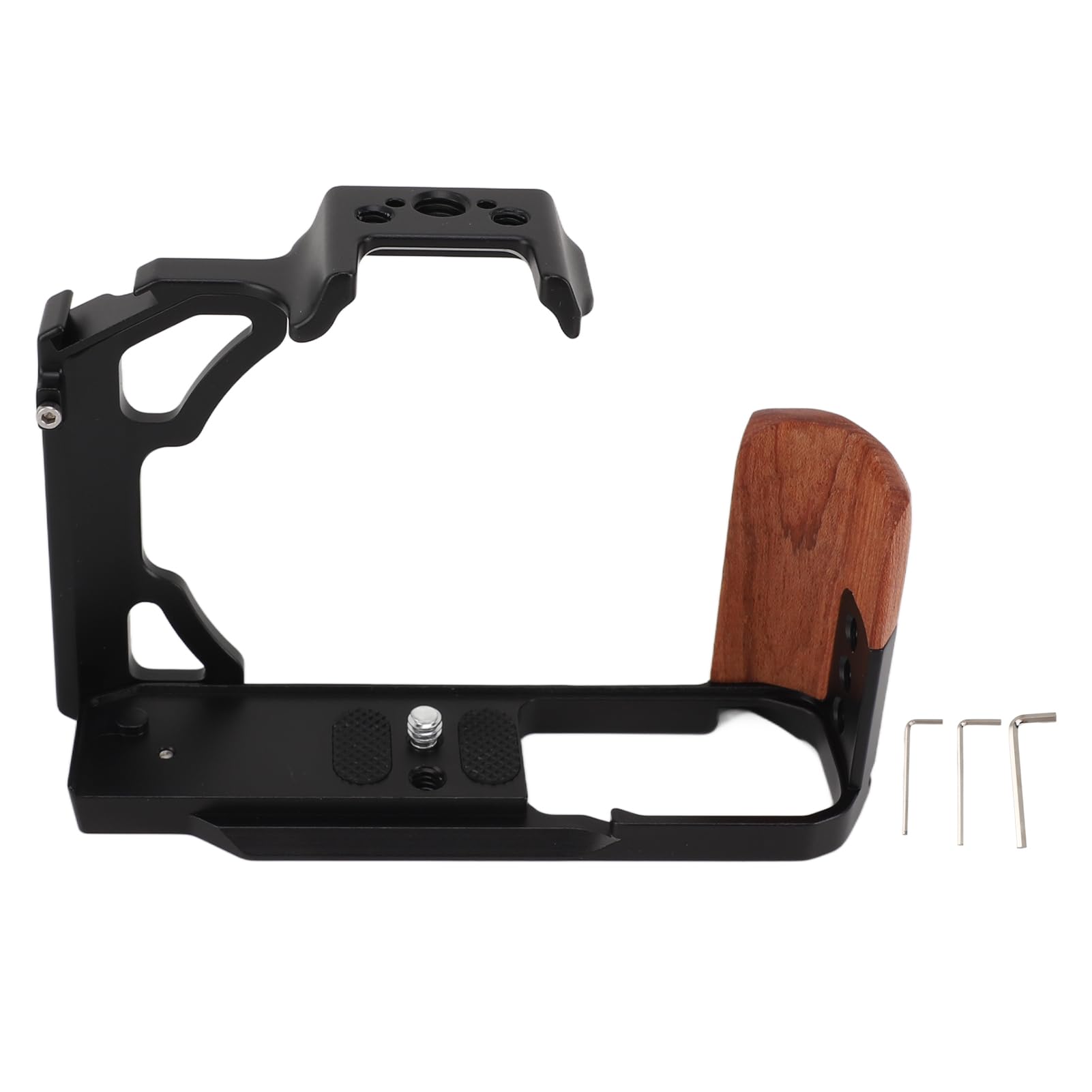 Cage D'appareil Photo pour Nikon ZFC, Plate-Forme D'appareil Photo Complète avec Poignée en Bois, avec Trous Filetés pour Chaussures Froides, Extension D'accessoires Pris en