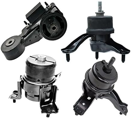 K0758 Engine Motor & Transmission Mount Kit 4PCS Compatible with Fits 2004-2006 Toyota Sienna 3.3L 2WD | A62009 A4295 A4257 A4207