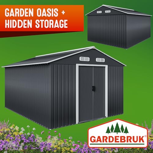 GARDEBRUK Abri de Jardin métal XXXL Anthracite - 10