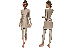 Muslim Modest Swimwear Rash Guard Set for Women