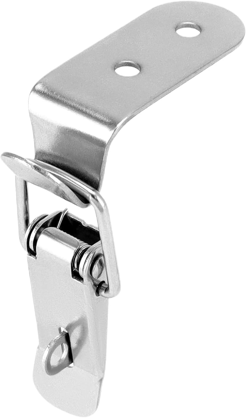 90-Degree Spring Toggle Lock, Spring Loaded Draw Toggle Latch, Heavy Duty Stainless Steel Lock with Clasp Buckle Latch for Repair, Welding, Clamping