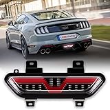 LitMiRaCle Backup Light for Ford Mustang, LED Center Parking Light Red Tube 3rd Brake Light Reverse