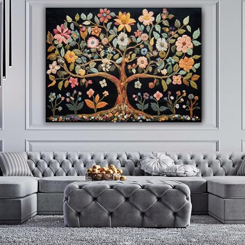 Décoration murale salon avec peinture à l'huile sur toile moderne 40x60cm