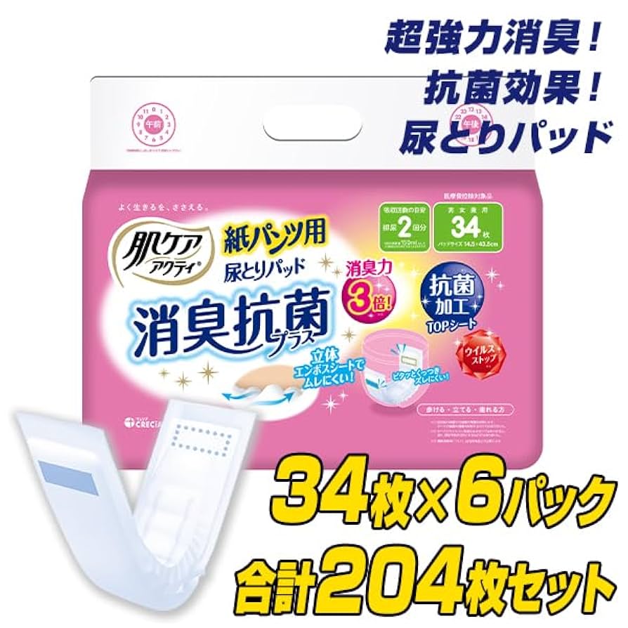 Amazon | 日本製紙クレシア 肌ケア アクティ 紙パンツ用 尿とり