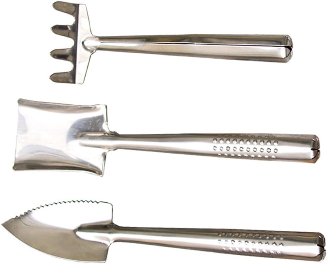 Heavy Duty Stainless Steel Gardening Tool Set, Mini Handheld Planting Shovels and Square Trowel, Waterproof Garden Tools for Outdoor Planting and Soil Cultivation