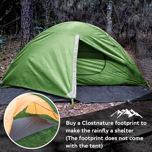 Clostnature Crux Lightweight Tent for Backpacking - 1/2/3/4 Person Ultralight Backpacking Tent, Waterproof Easy Setup Camping Tent, Hiking Tent for Outdoor, Hiking and Mountaineering - Image 5