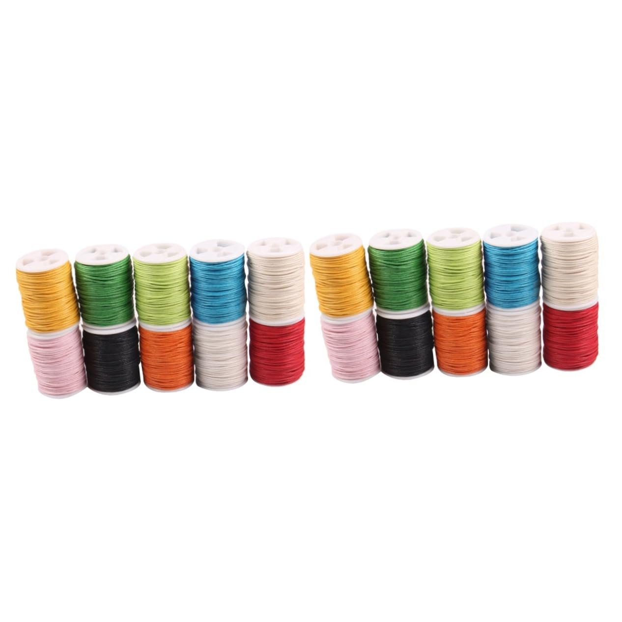 STOBOK 2 Sets 1 Mm X 10 M Gewachste Baumwollstrickschnur Robustes Geflochtenes Seil Zum Dekorieren Basteln Präsentieren Binden 10 Stück * 2