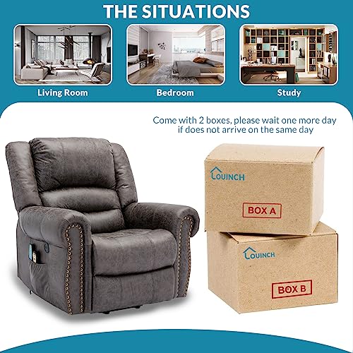 Sillón Power Lift Plegable Gris miniatura 7
