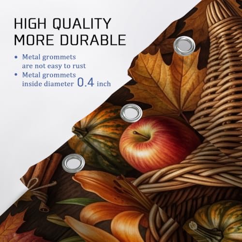 Rideau de douche rustique avec tapis motif citrouille orange