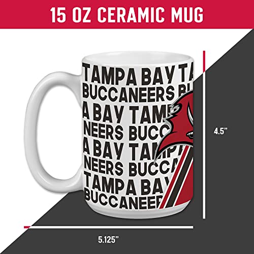 Image of Rico Industries NFL Football 15 oz White Ceramic Mug
