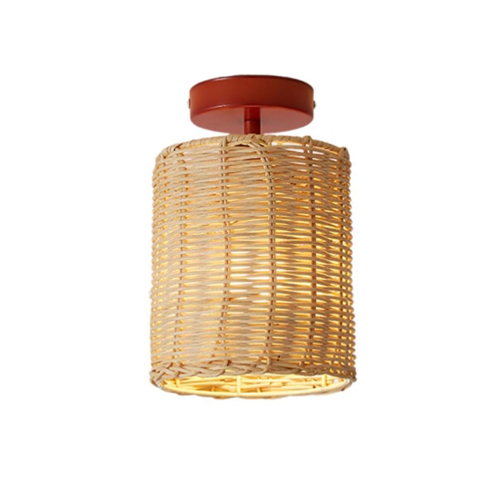 Luminaire bohème en osier pour réchauffer un salon ou une entrée sombre