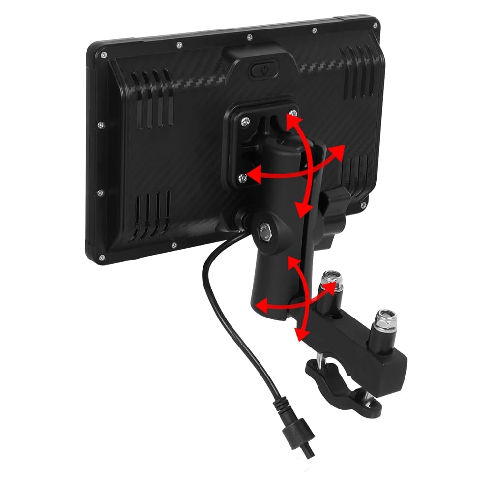 7 Pouces Portable Moto GPS Navigation Étanche Carplay Écran D'Affichage sans Android Moniteur