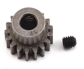 Robinson Racing Products 8617 Extra Hard 17 Tooth Blackened Steel 32P Pinion 5Mm, Brown