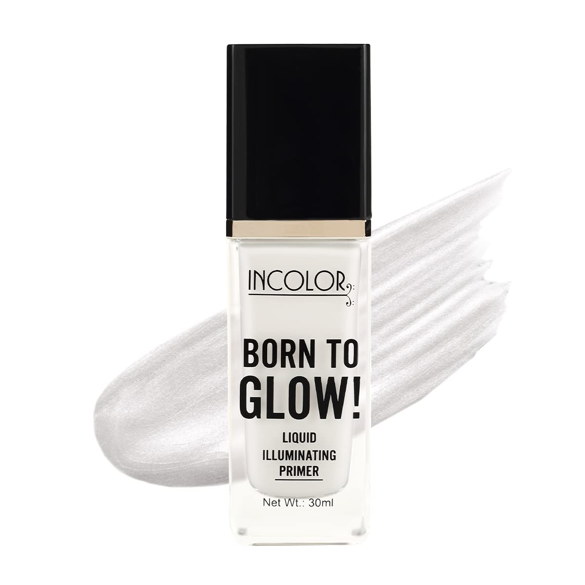 Incolor Born to Glow Long-lasting Smooths Skin Lightweight Illuminating Liquid Face Primer 30 ml (Shade No 1)-picture-10