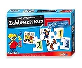 Lernspiel ab 5 Jahren Noris 606076150 - Zahlenzirkus, Puzzles, Kinderspiel