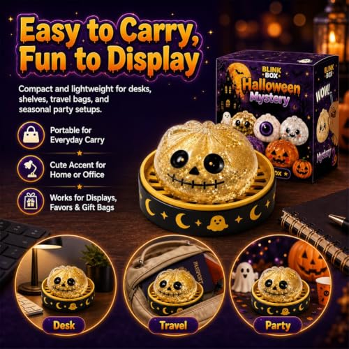 Halloween Dumpling Squeeze Squishy Toy, Cute Slow Stress Ball Squeeze Stress Relief Fidget Sensory for Anxiety Relief, Fun Party Favors Gifts Ghost Pumpkin Eyeball Skull Monster - Image 5