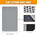 Katzenklo Matte, 61 x 38cm Katzenstreu Auffangmatte Katzenstreu Matte Katzenteppich Doppellagig rutschfest Geruchsfrei Katzen Matte für Toilette (Grau)