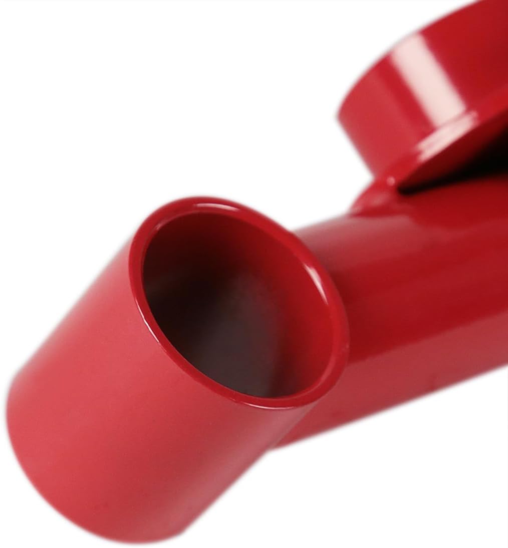 Spec-D Tuning Rear Lower and Upper Red Carbon Steel Control Arms 4PC Compatible with 1979-2004 Ford Mustang