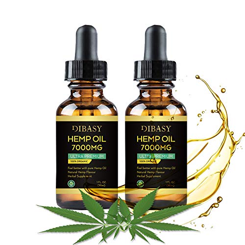 2 Pack Hemp Oil 7000mg - Hemp Oil Extract for Pain Anxiety