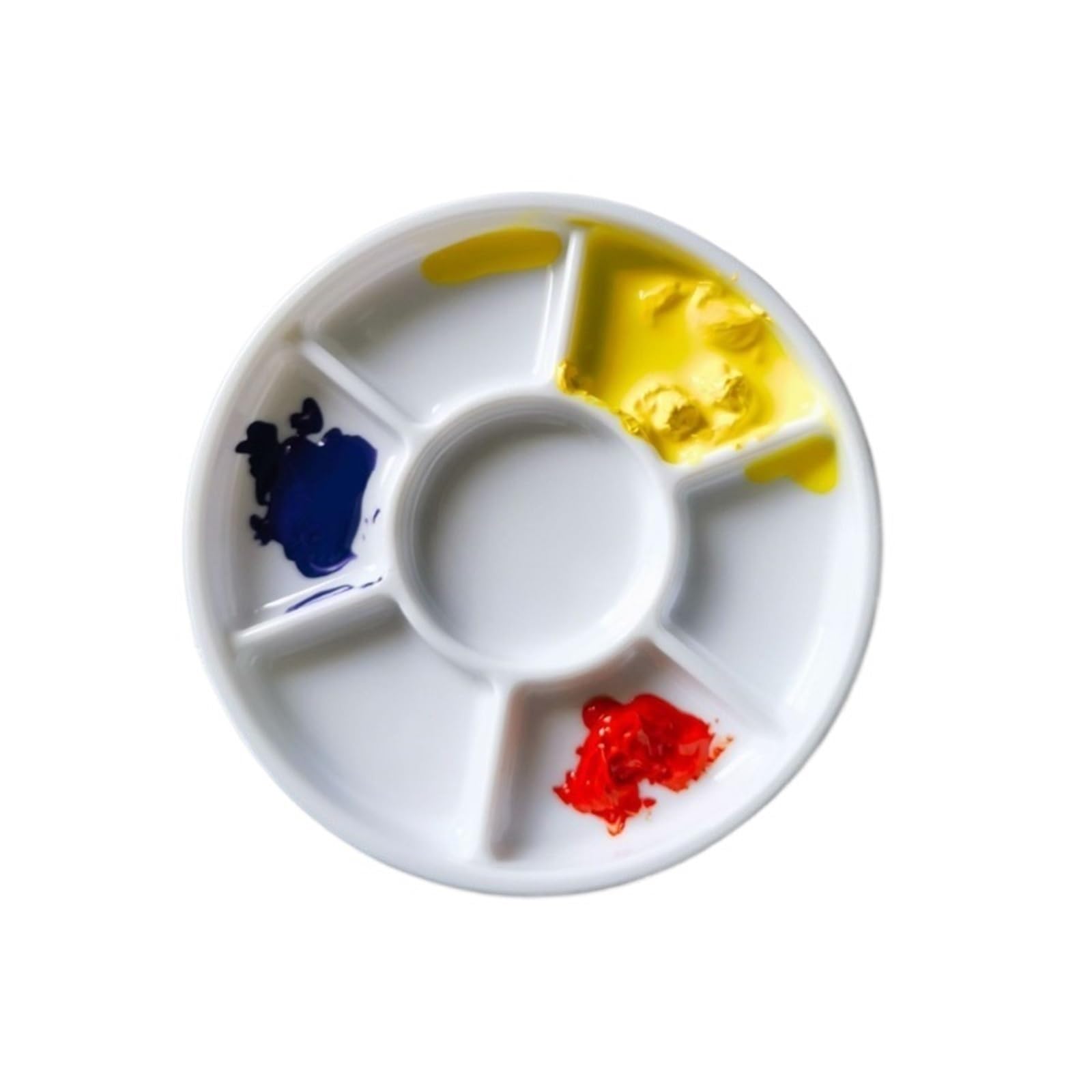 Tavolozza di plastica 10 pezzi di tavolozza in plastica porcellana imitazione, facile da pulire, resistente alle cadute Per mescolare i colori(11x2.5cm)