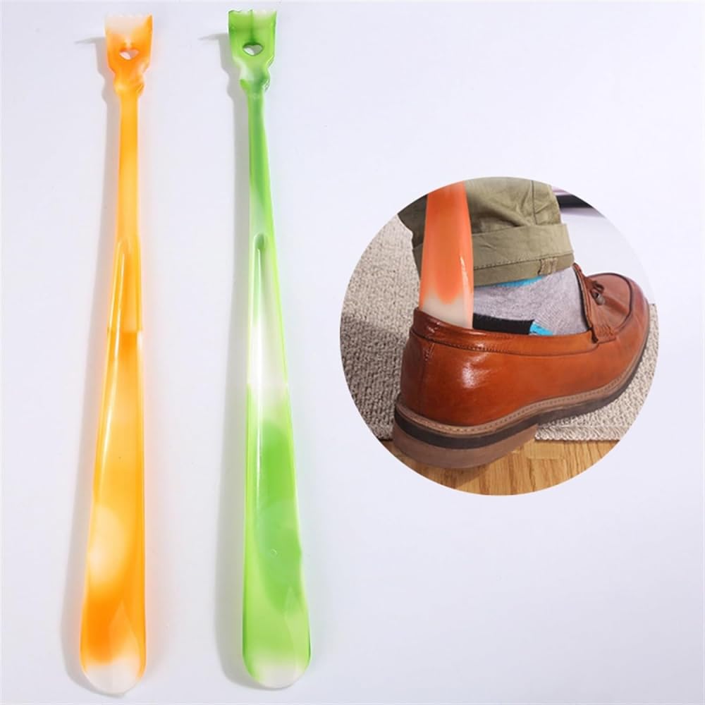 Calzador, Calzador Largo, Calzador multifunción, Calzador Largo, Mango Antideslizante, Calzador Largo, ayudante de Zapato Perezoso, Mango Largo, Levantador de Zapatos, Calzador