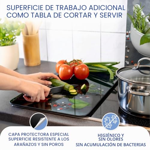Placas protectoras para cocina de vidrio y protector contra salpicaduras 5