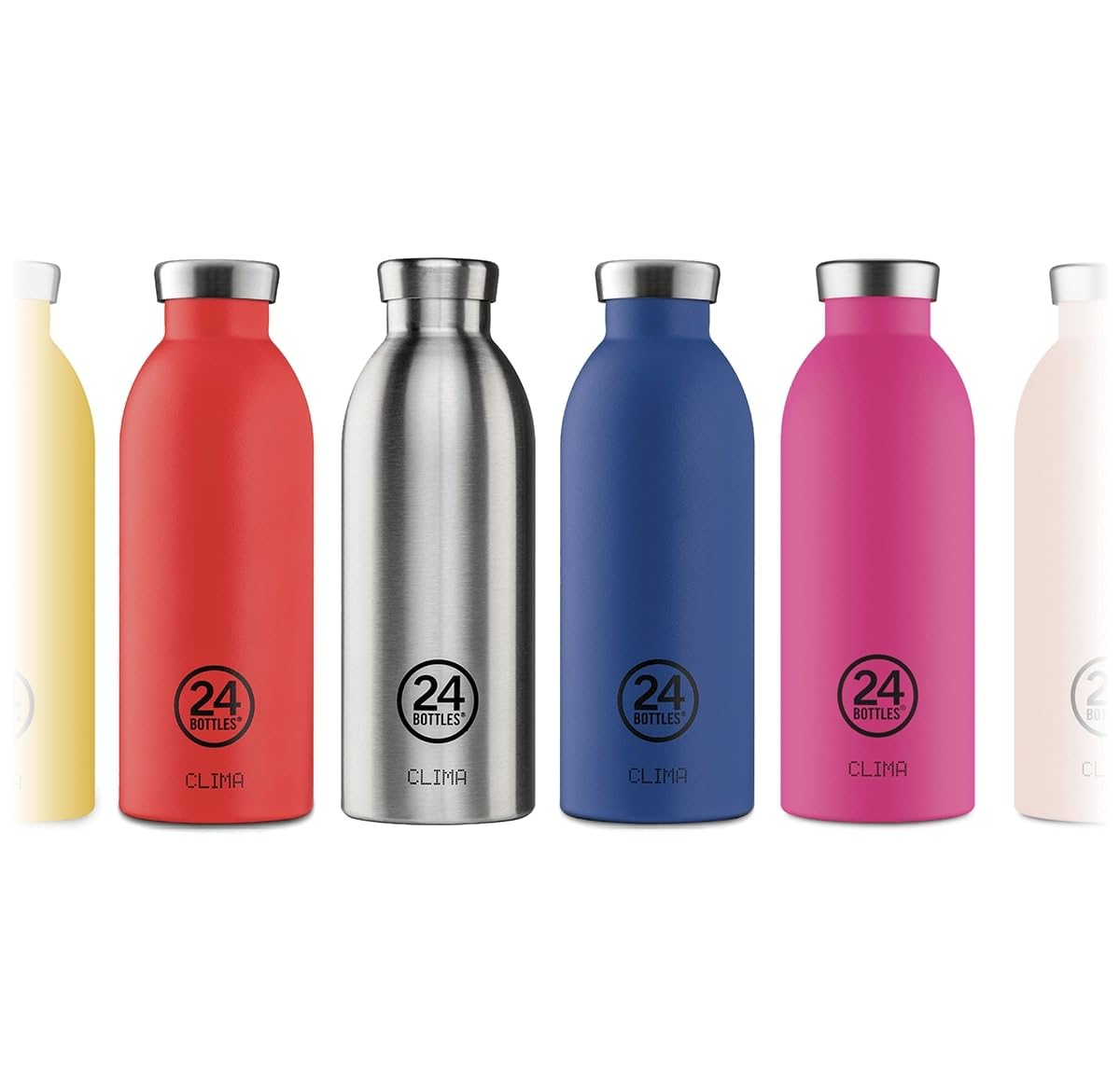 24Bottles Clima Bottle Borraccia Termica 850 ml Acciaio Inox 100% Ermetica 24h Cold 12h Hot Design Italiano Water Bottle Atlantic Bay