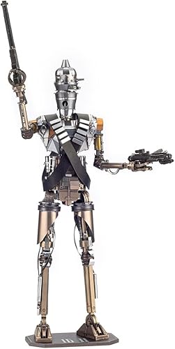 Miniatura 2 de Metal Earth Fascinations Premium Series Star Wars The Mandalorian IG-11 Kit de modelo de metal 3D con pinzas
